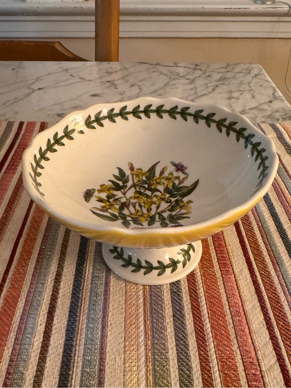 Portmeirion botanic garden terrace collection scalloped candy dish, like new